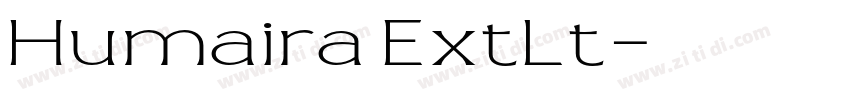 Humaira ExtLt字体转换